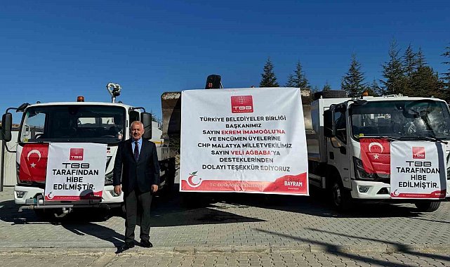 Doğanşehir Belediyesi'ne TBB'den araç desteği