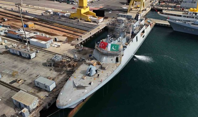 İstanbul'da Pakistan için üretilen PN MİLGEM gemisinde yerli ve milli ürünler dikkat çekiyor