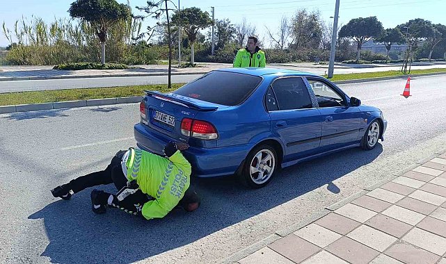 Antalya'da abartılı egzoza 7 bin 129 lira ceza