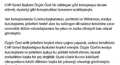 AK Parti'li Çelik'ten, Özgür Özel'e 'boykot' tepkisi