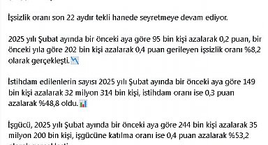 Bakan Işıkhan: İşsizlik oranı 22 aydır tekli hanede seyretmeye devam ediyor