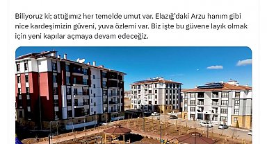 Bakan Kurum: Attığımız her temelde umut var