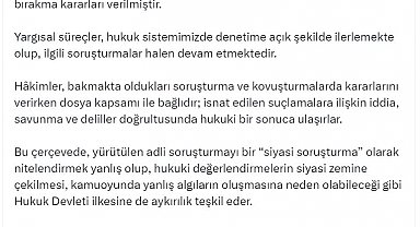 Bakan Tunç: Adli soruşturmayı bir 'siyasi soruşturma' olarak nitelendirmek yanlış