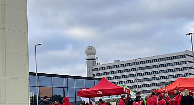 Belçika'da çalışanlar greve gitti
