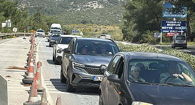 Bodrum'a 24 saatte 10 bin araç giriş yaptı