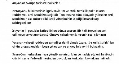 Cevdet Yılmaz: Anti-semitizm arayanlar Avrupa tarihine baksınlar