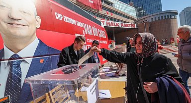 CHP Genel Merkezi'nde cumhurbaşkanlığı ön seçimi