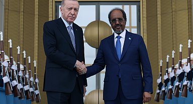 Cumhurbaşkanı Erdoğan, Somalili mevkidaşı Mahmud ile bir araya geldi