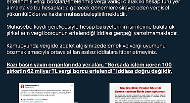 DMM'den 'vergi borcu' açıklaması