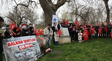 Edirne'de Balkan şehitleri ve Gazze'de hayatını kaybedenler anıldı