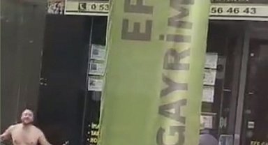 İstanbul- Silivri'de elindeki kesici aletle kendine zarar vermeye çalışan adamı polis engelledi