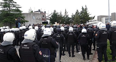 Kocaeli Üniversitesi'ndeki protestoda 6 kişi gözaltına alındı