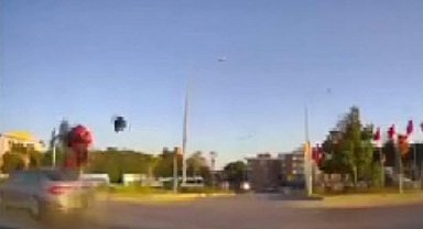 Kuryenin öldüğü kaza kamerada