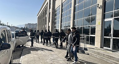 Kütahya'da suç örgütü şüphelileri adliyede