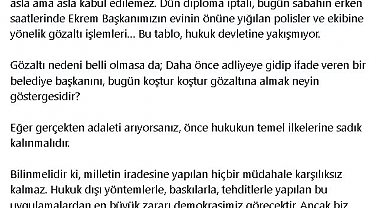 Mansur Yavaş: Seçilmiş belediye başkanına yönelik bu girişimler kabul edilemez
