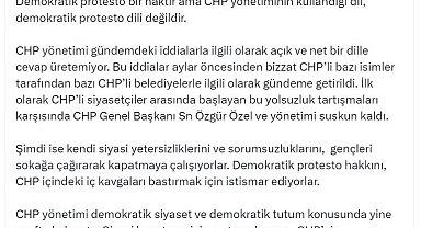 Ömer Çelik: CHP yönetiminin kullandığı dil, demokratik protesto dili değildir