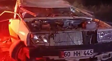 Otomobilin takla attığı kaza kamerada