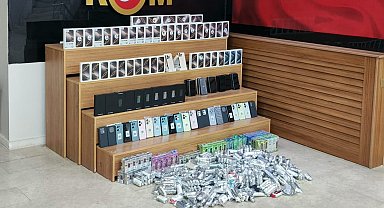 Şanlıurfa'da kaçak cep telefonu ve elektronik sigara operasyonuna 1 tutuklama