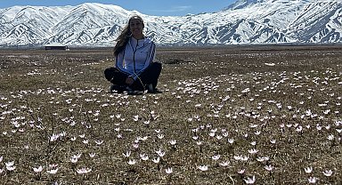 Yüksekova'da baharın müjdecisi kardelenler çiçek açtı