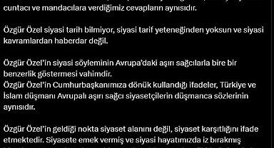 AK Parti'li Çelik: Özgür Özel, niteliksiz siyasetin markası oldu