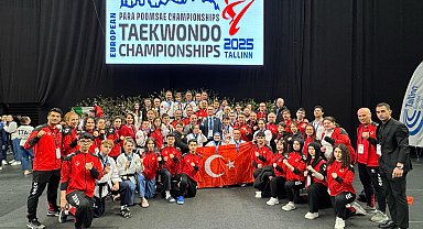 Avrupa Taekwondo Poomsae ve Para Poomsae Şampiyonası'nın sporcularımızdan 3'ü altın 14 madalya