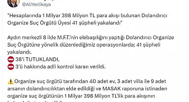 Aydın merkezli 8 ilde organize suç örgütüne operasyon; 38 tutuklama