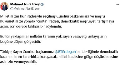 Bakan Ersoy: Cumhurbaşkanımıza yönelik 'cunta' ifadesi, son derece talihsiz bir söylemdir
