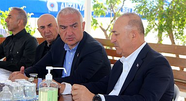 Bakan Ersoy ile Azerbaycan Dışişleri Bakanı Bayramov'dan Çavuşoğlu'na taziye ziyareti