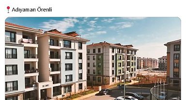 Bakan Kurum, Adıyaman Örenli'deki deprem konutlarını paylaştı