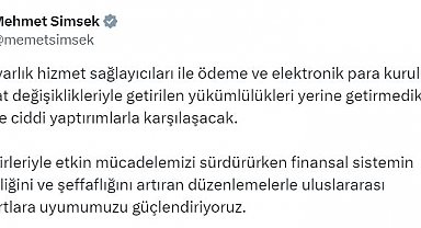 Bakan Şimşek'ten kripto hizmet sağlayıcıları ve ödeme kuruluşlarına uyarı