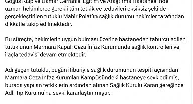 Bakan Tunç'tan 'Mahir Polat' açıklaması