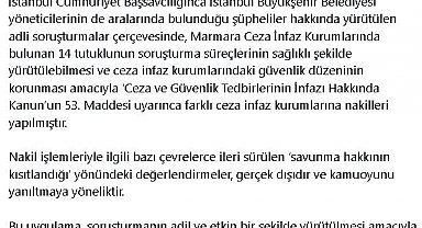 Bakan Tunç'tan, Marmara Ceza İnfaz Kurumlarındaki nakillere ilişkin açıklama