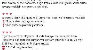 Bakan Yerlikaya: Bayram tatilinin ilk 3 gününde 27 vatandaşımız hayatını kaybetti