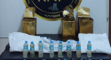 Bal tenekelerinde sıvı metamfetamin ele geçirildi