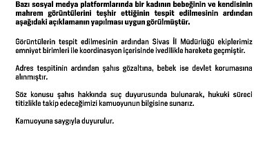 Bebeğinin ve kendisinin mahrem görüntülerini teşhir eden anne gözaltına alındı