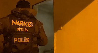 Bitlis'te özel harekat destekli uyuşturucu operasyonu; 2 tutuklama
