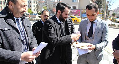 Bolu'da Yeniden Refah Partisi üyelerinden Gazze dilekçesi