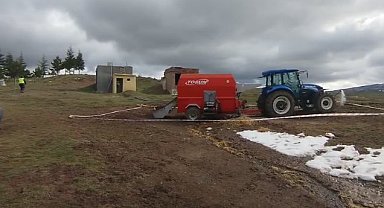 Çalışır haldeki yem karma makinesine düşerek öldü