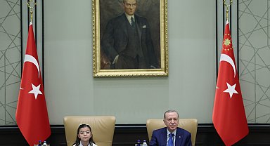 Cumhurbaşkanı Erdoğan, çocukları kabul etti