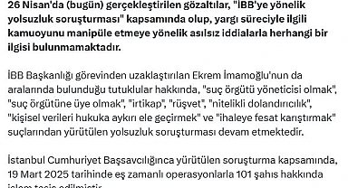 DMM'den İBB'deki gözaltılara ilişkin açıklama