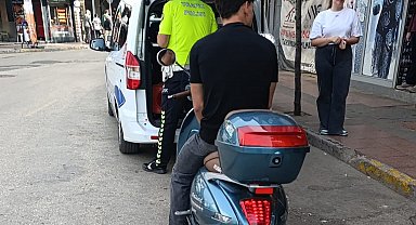 Edirne'de 55 motosiklet sürücüsüne 408 bin lira ceza