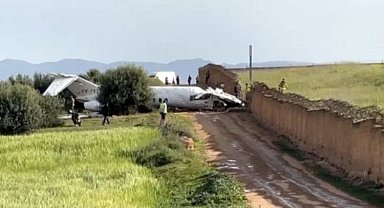 Fas'ta pistten çıkan küçük uçak duvara çarptı: 4 yaralı