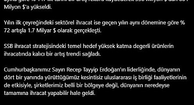 Haluk Görgün: Savunma ve havacılık ihracatımız martta 884 milyon dolara yükseldi