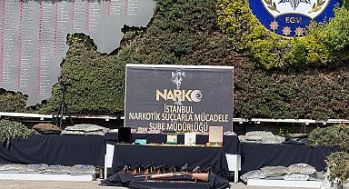 İstanbul- 'Orkinos-Bulut' operasyonunda ele geçirilenler emniyette sergilendi