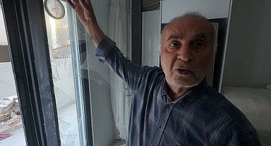 İstanbul- Avcılar'da yıkım sırasında kopan beton blok yan binadaki dairenin cam kapısını kırdı