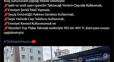 İstanbul - Bakan Yerlikaya açıkladı: Beşiktaş'taki aracın çakarı iptal edildi