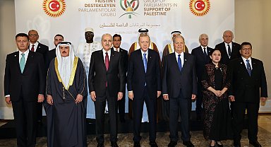 İstanbul- Cumhurbaşkanı Erdoğan: Filistin'i savunmak, insanlığı, barışı ve adaleti savunmaktır -1