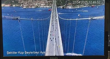İstanbul - Deprem anı, 15 Temmuz Şehitler Köprüsü'nün kamerasında
