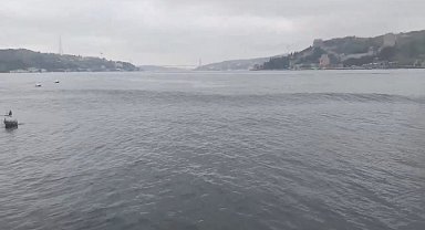 İstanbul - Deprem anında boğazda oluşan dalgalar görüntülendi