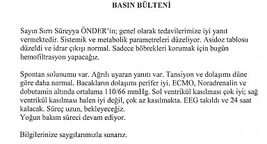 İstanbul- Hastaneden Sırrı Süreyya Önder'in sağlık durumuna ilişkin yeni açıklama